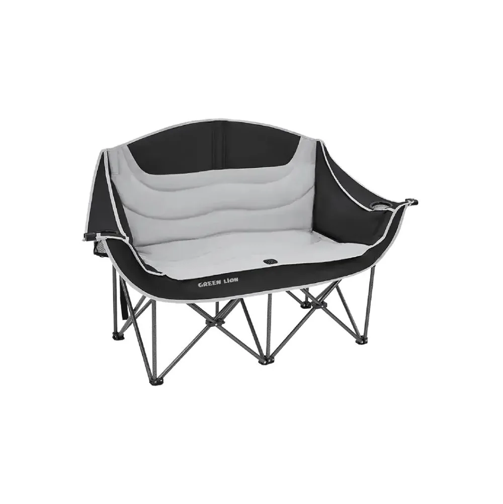 Green Lion Double Camping Chair - Beige