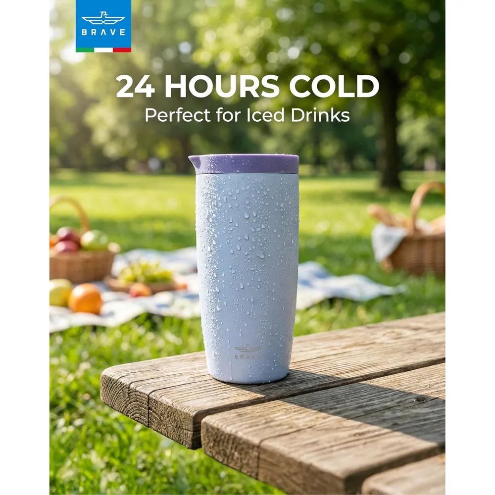 كوب سفر بريف TempGuard طراز GO LITE سعة 350 مل - سماوي