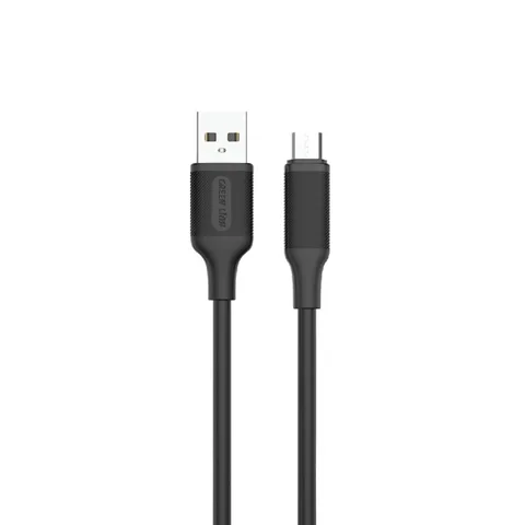 كابل USB-A إلى USB-C PVC 1 متر 2.4A من جرين ليون - أسود