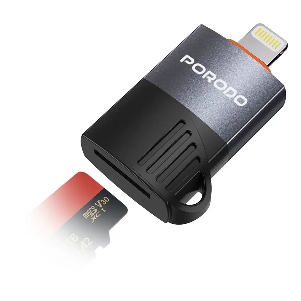 قارئ OTG Lightning وبطاقة من بورودو PDETK19